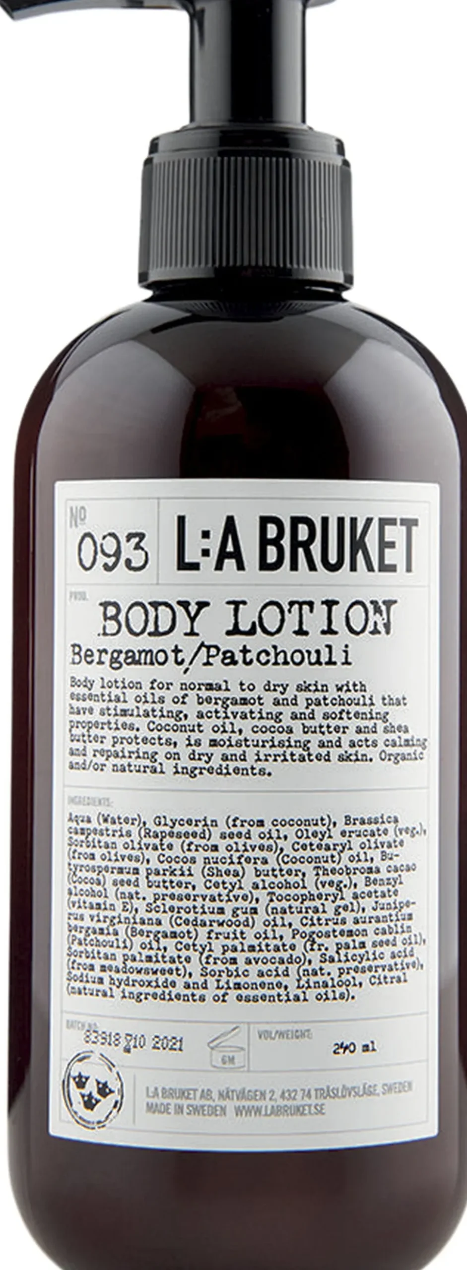 093 Bodylotion Bergamott/Patchouli 240 ml CosN
