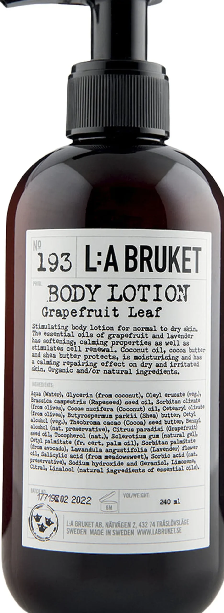 193 Bodylotion Grapefruit Leaf 240 ml CosO