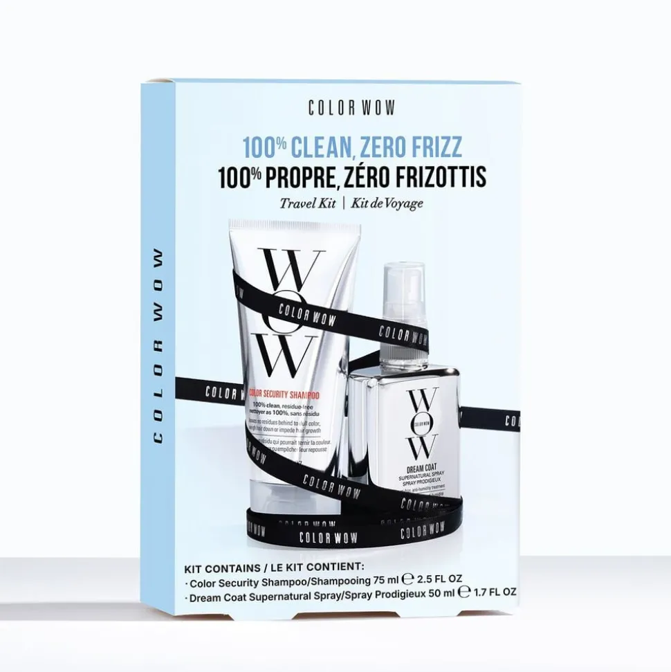 100% Clean, Zero Frizz - Hårplejesæt i rejsestørrelse