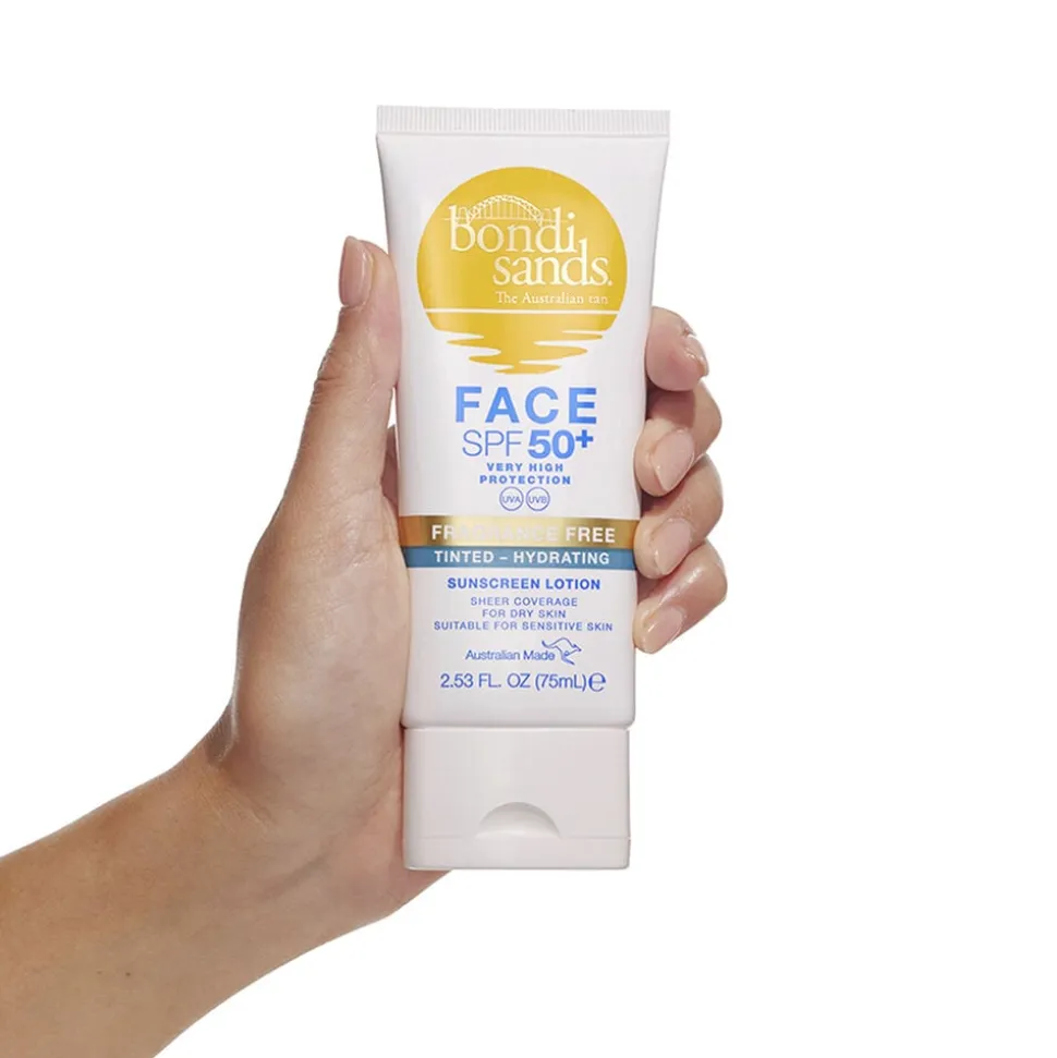 BONDI SANDS SPF 50 + Fragrance Free Tinted Face Lotion (Hydrating) 75
