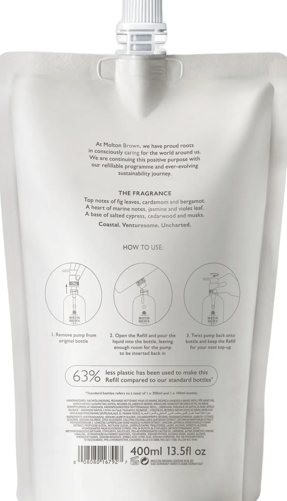 COASTAL CYPRESS & SEA FENNEL HAND WASH REFILL