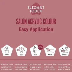 ELEGANT TOUCH COLOUR ACRYLICS BERRY