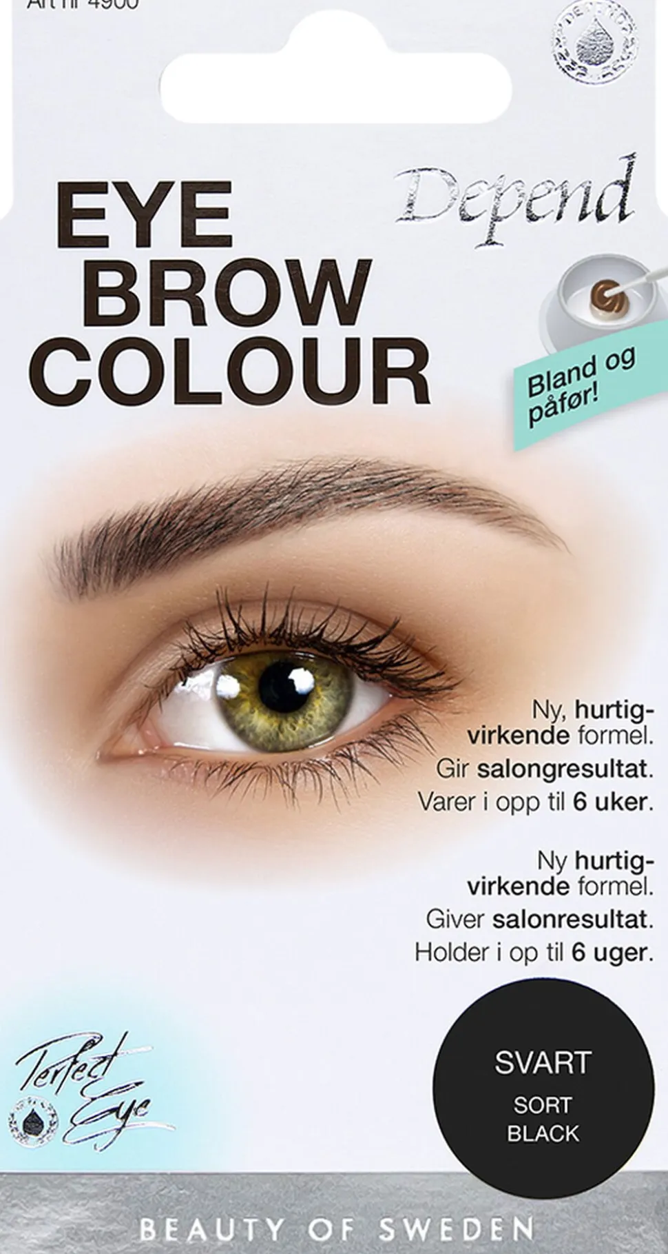 Eyebrow colour Black