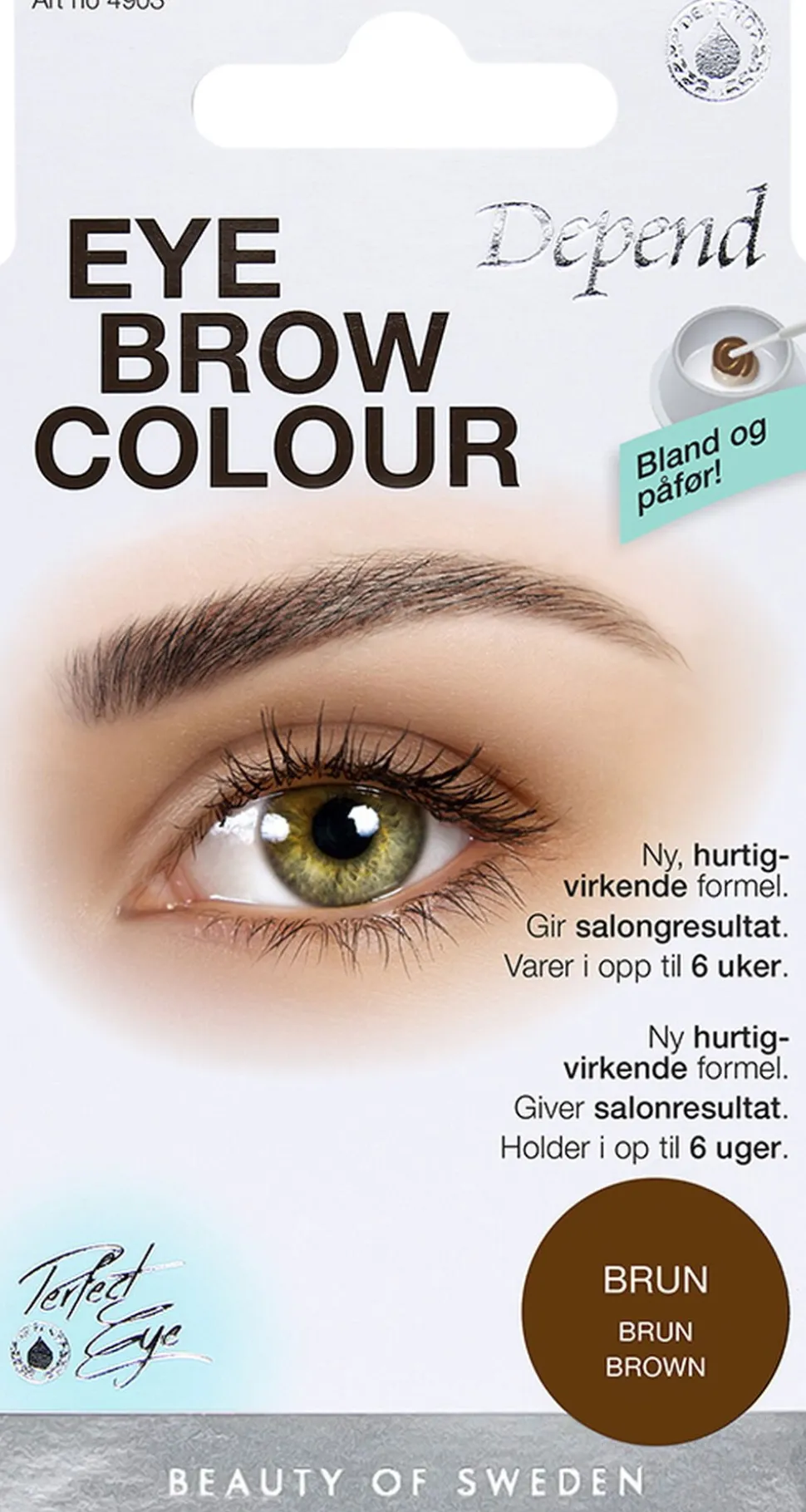Eyebrow colour Brown