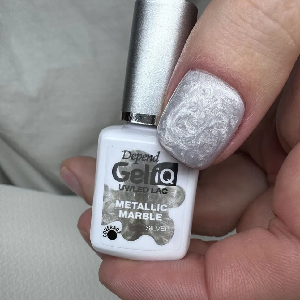 GeliQ Metallic Marble Silver