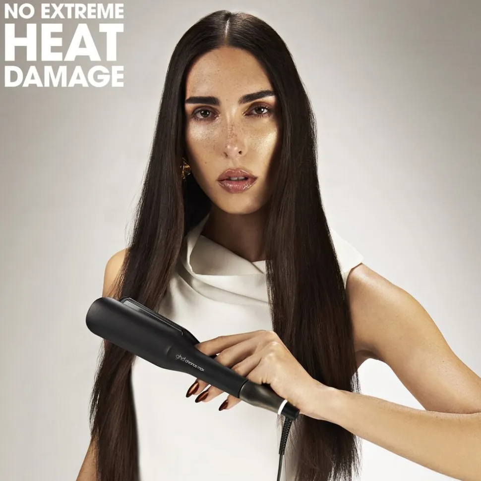 ghd Chronos Max - Wide Plate Hair Straightener Black
