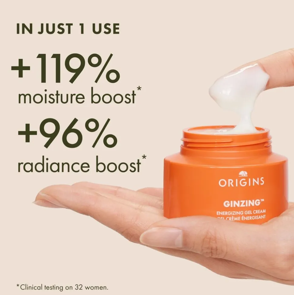 Ginzing Energizing Gel Face Cream With Caffeine + Niacinamide