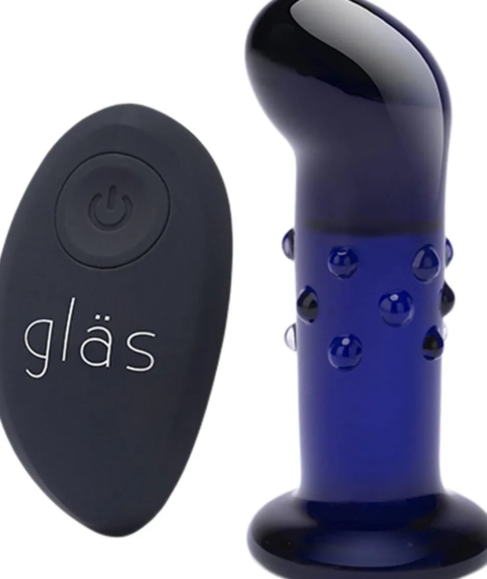 GLAS - RECHARGEABLE REMOTE CONTROLLED VIBRATING DOTTED G-SP