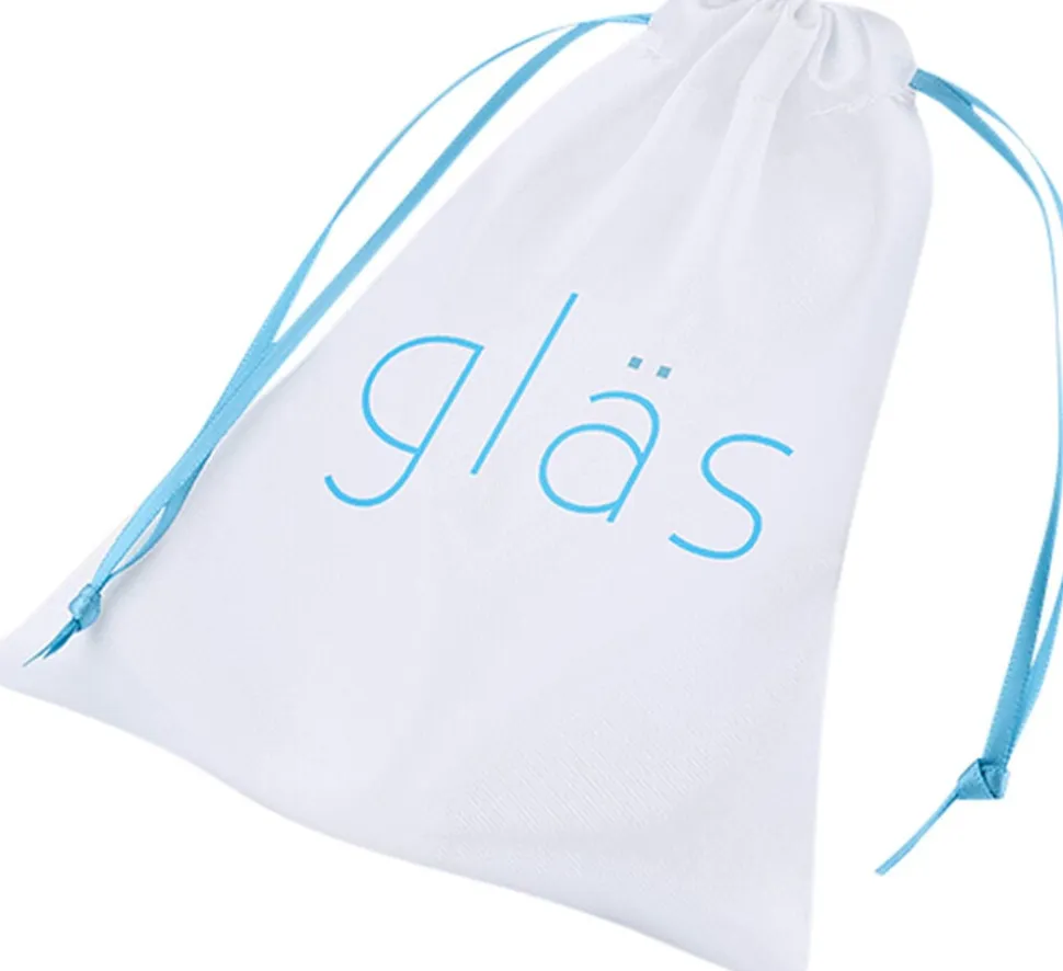 GLAS - RECHARGEABLE REMOTE CONTROLLED VIBRATING BEADED BUTTP