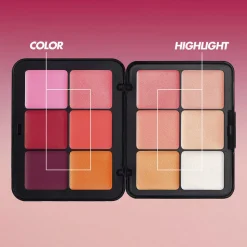 HD Skin Blush & Glow - Palette blush og highlighter Creme