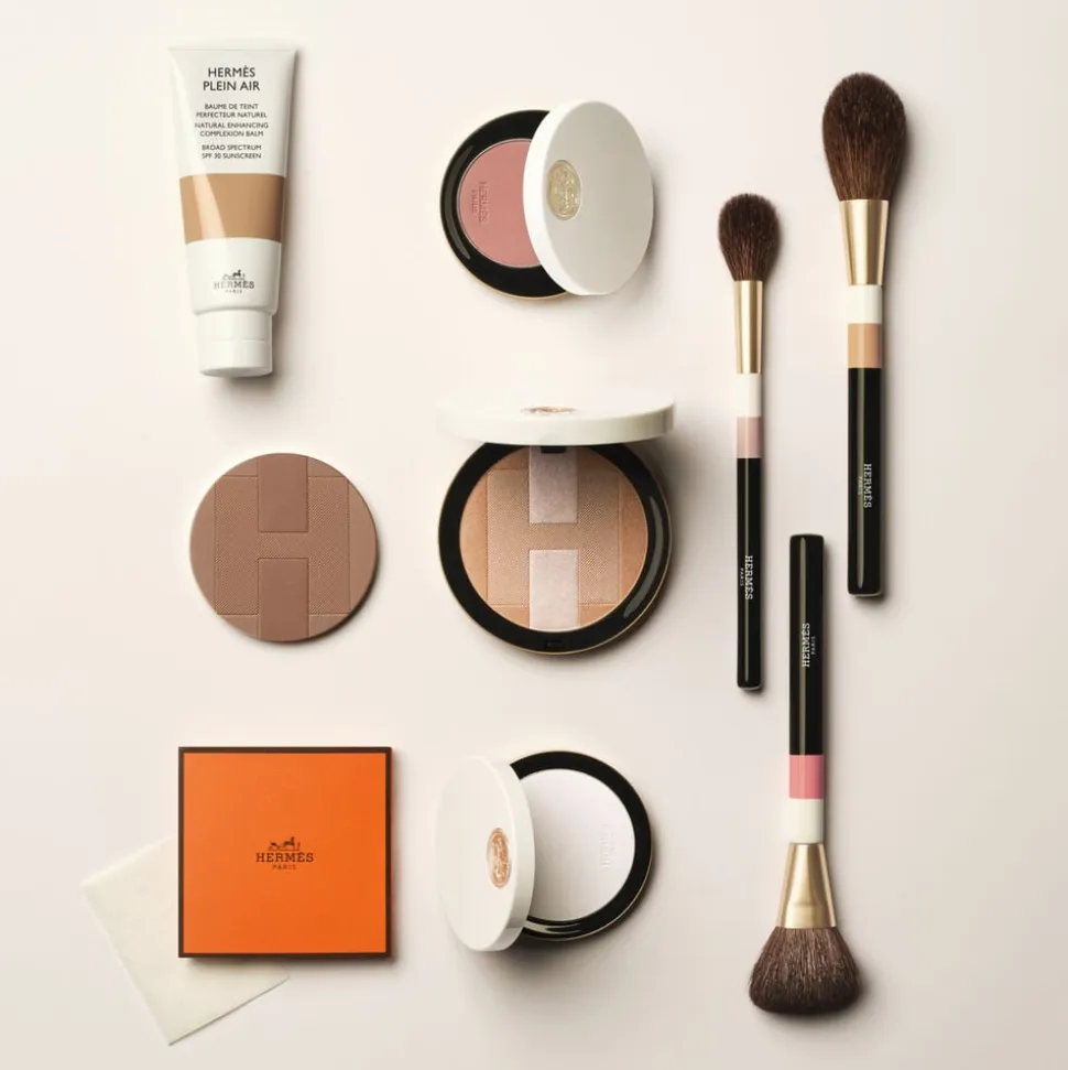 Hermès Plein Air, H TRIO iridescent mineral powder, Corail Mojave