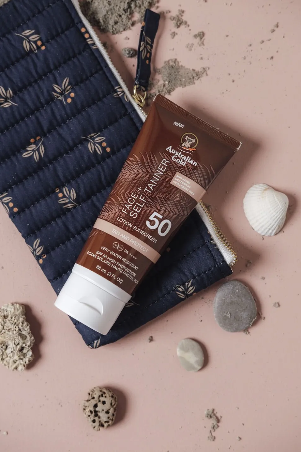 Instant Bronzer Face med selvbruner SPF 50