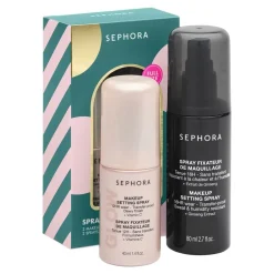 KIT DUO SPRAY ET FIXE - Duo af fikséringssprays (satin & glød)
