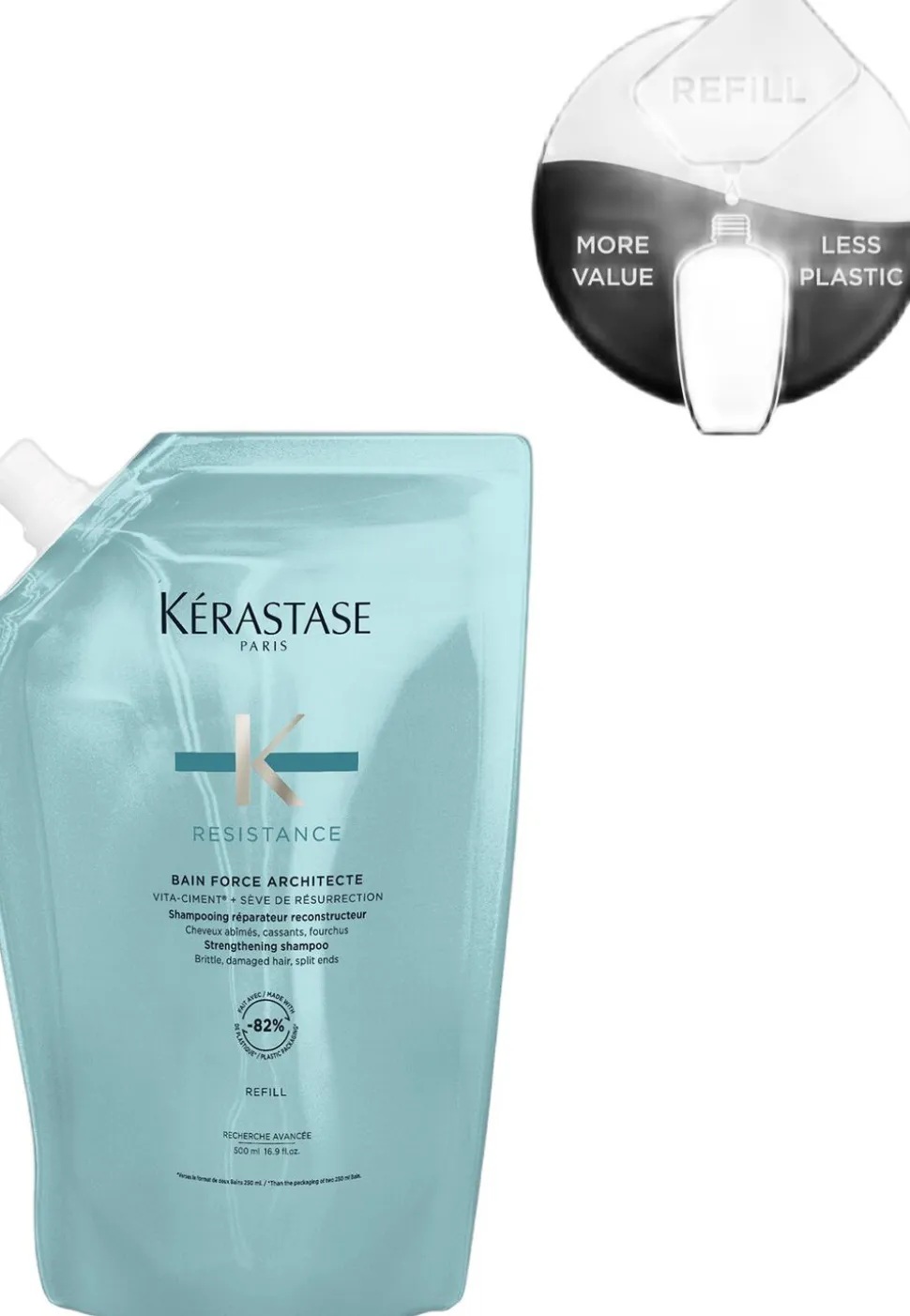 Kérastase Resistance Bain Force Architecte Shampoo 500ml Ref