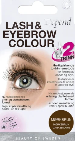 Lash/eyebrow col. Dark brown