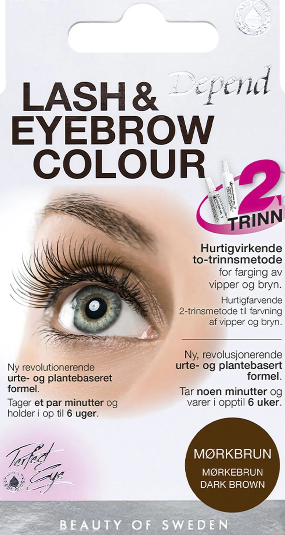 Lash/eyebrow col. Dark brown