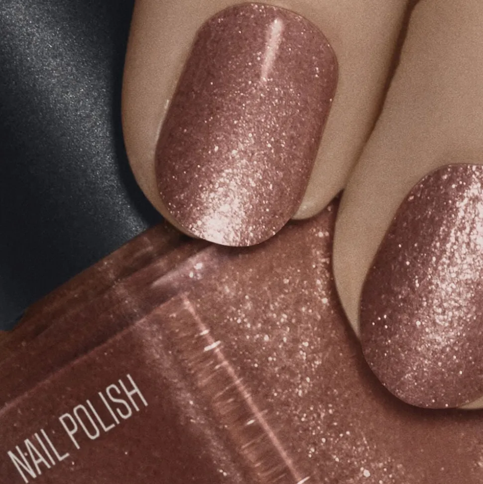 Nail Polish Copper Glitter