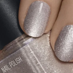 Nail Polish Silver Glitter