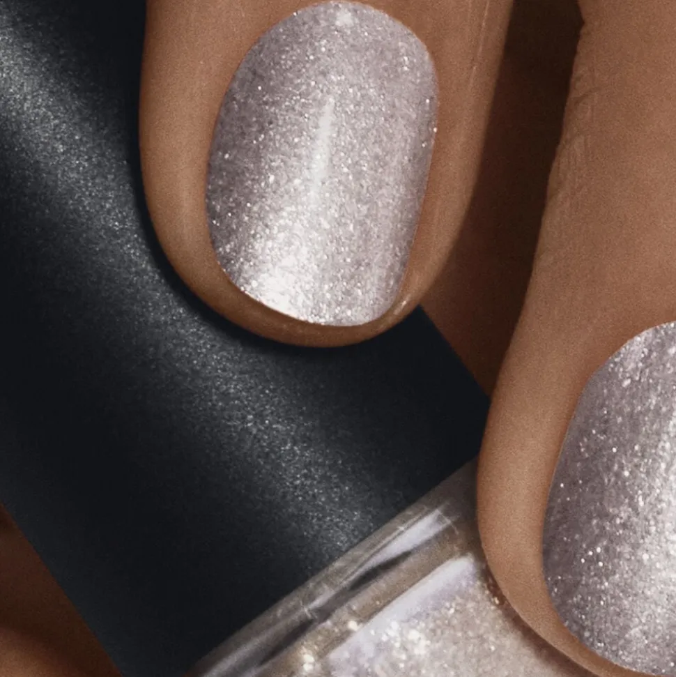 Nail Polish Silver Glitter
