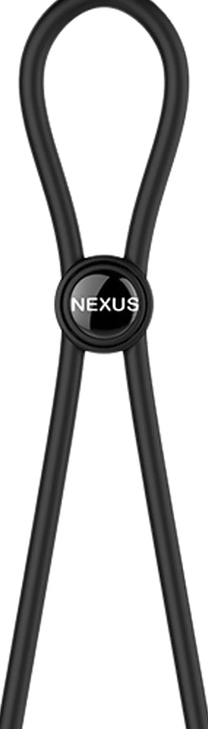 Nexus - Forge Single Adjustable Lasso Silicone Cock Ring Bla