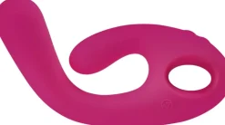 NOMI TANG - FLEX BI BENDABLE DUAL STIMULATION VIBRATOR RED V