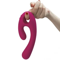 NOMI TANG - FLEX BI BENDABLE DUAL STIMULATION VIBRATOR RED V