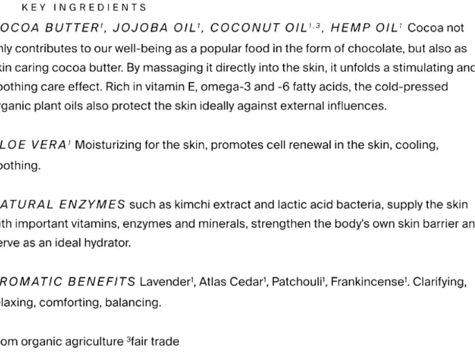 Organic Body Cream Lavender