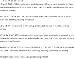 Organic Hand Refreshing Spray