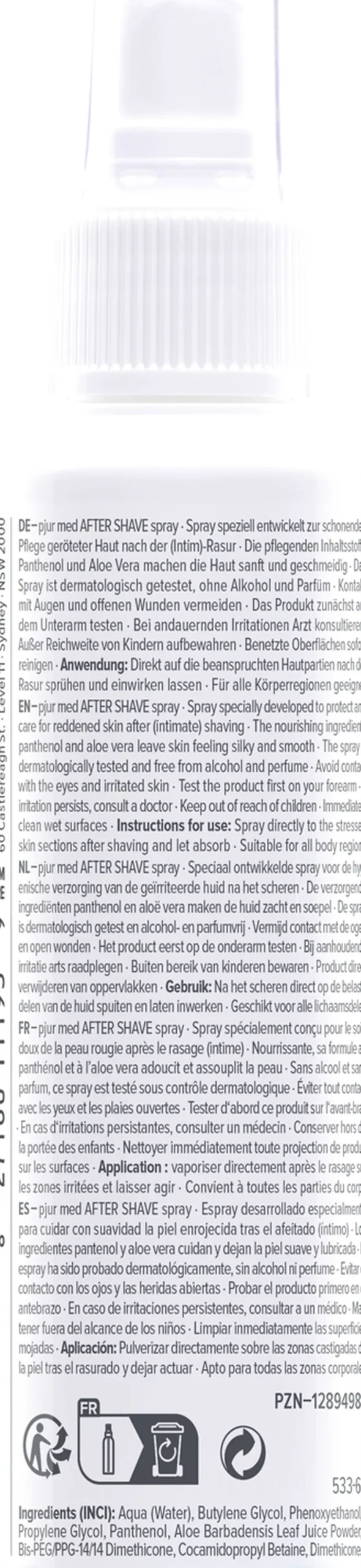 pjur med AFTER SHAVE spray