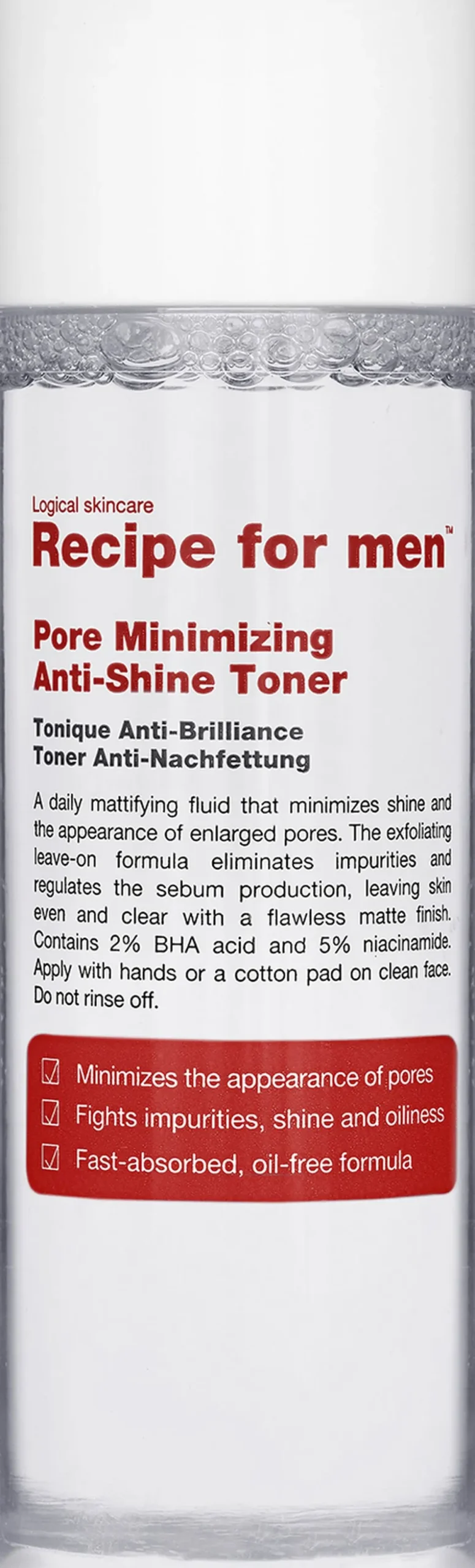 PORE MINIMIZING ANTI-SHINE TONER