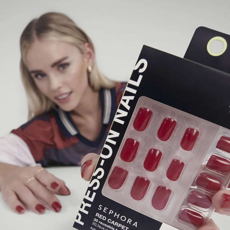 Press On Nails Kit With Adhesive Tabs Gel-Effect, Professional Result