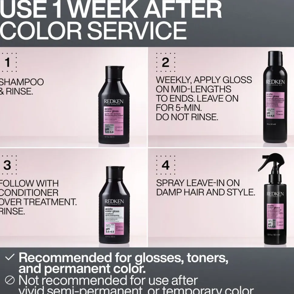 Redken Acidic Color Gloss Glass Gloss Treatment 237ml