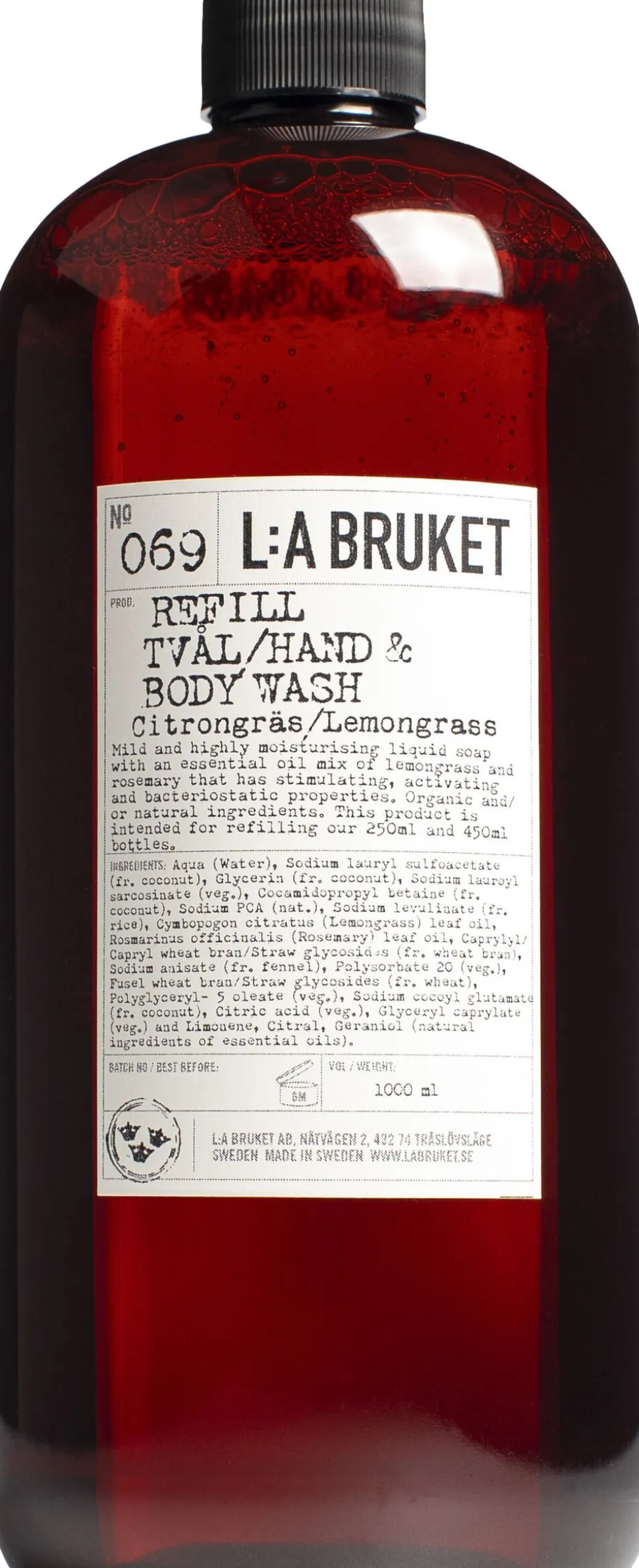 Refill Hand-body Wash Lemongrass