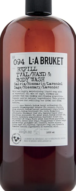 Refill Hand/Body wash Salvie, Rosemarin, Lavendel 1000 ml