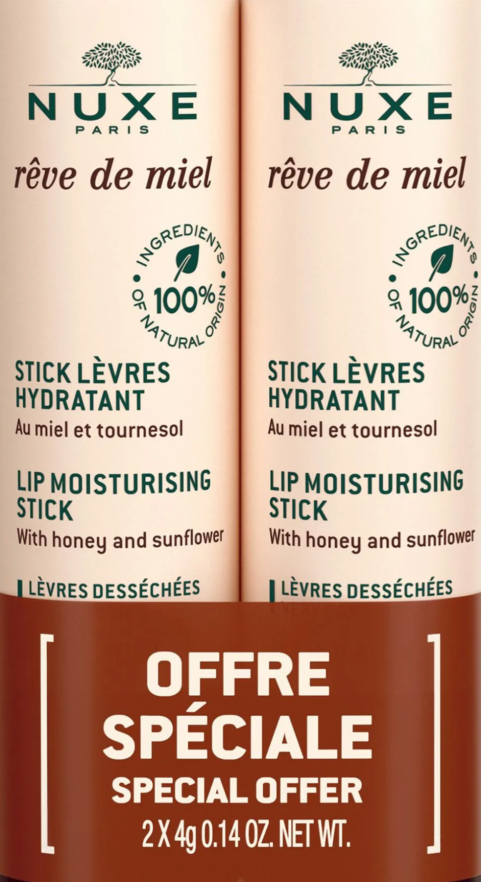 REVE DE MIEL LIP STICK DUOPACK 2 x 4 G