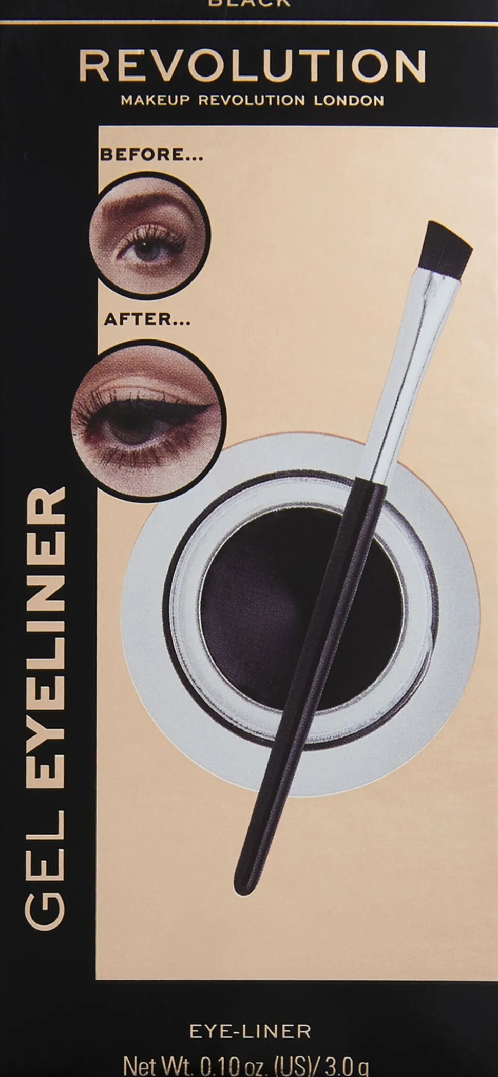 Revolution Gel Eyeliner Pot With Brush