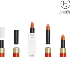 Rouge Hermès, poppy lip shine refill