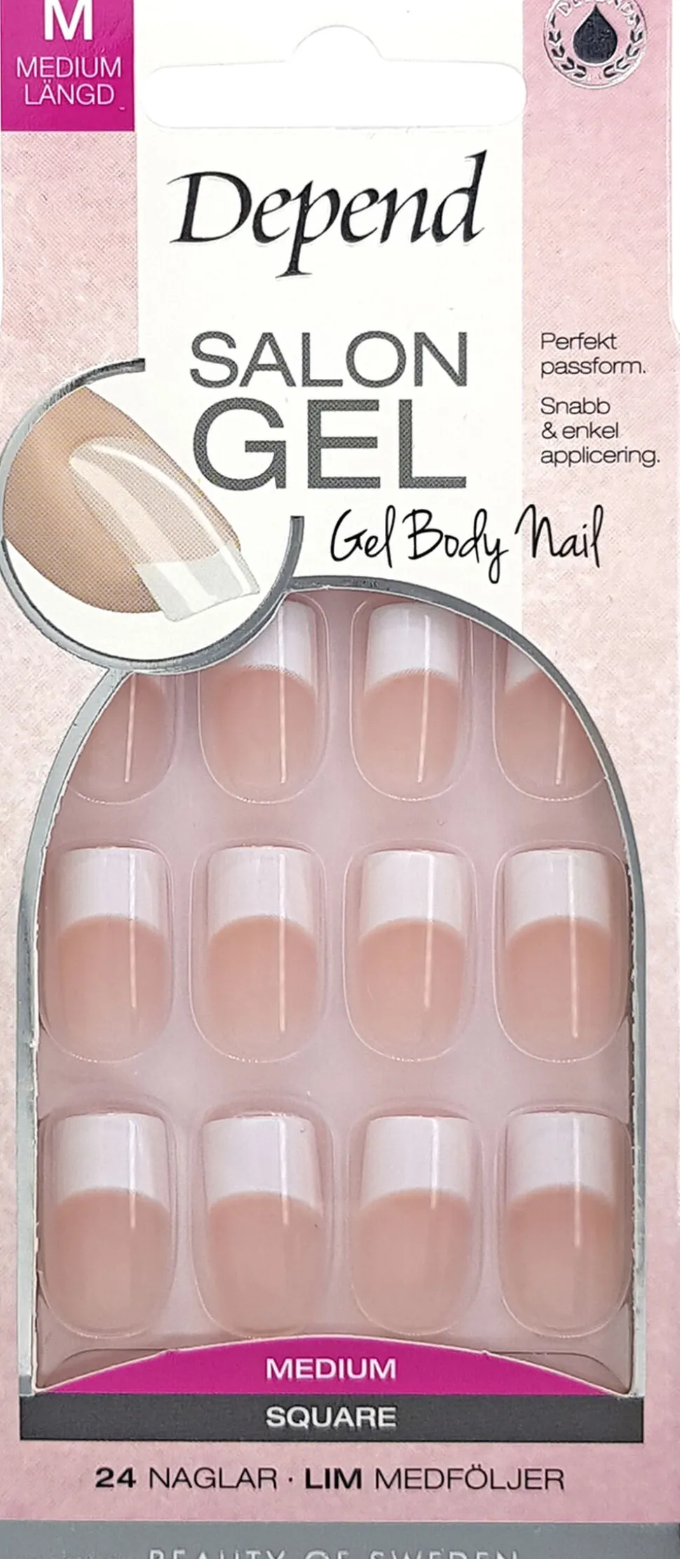 Salon Gel Rosa Medium SQ