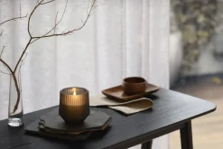 Scented wax glass candle, Awaken, Brown, 8,5x9,5 cm *