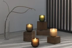 Scented wax glass candle, Awaken, Brown, 8,5x9,5 cm *