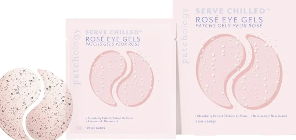 SERVED CHILLED ROSÉ EYE GELS