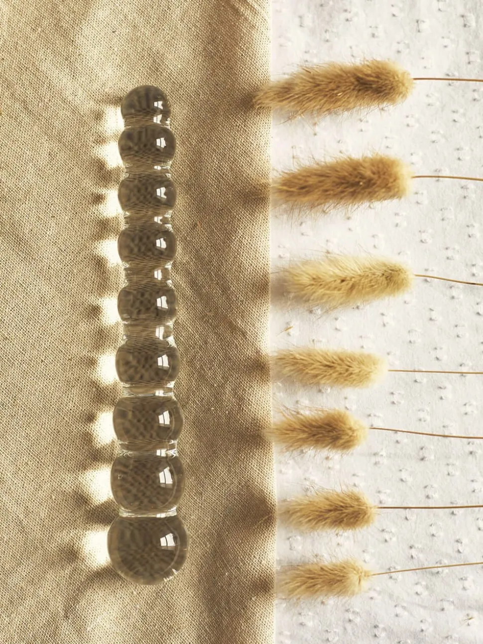 Tansy Beaded Glasdildo
