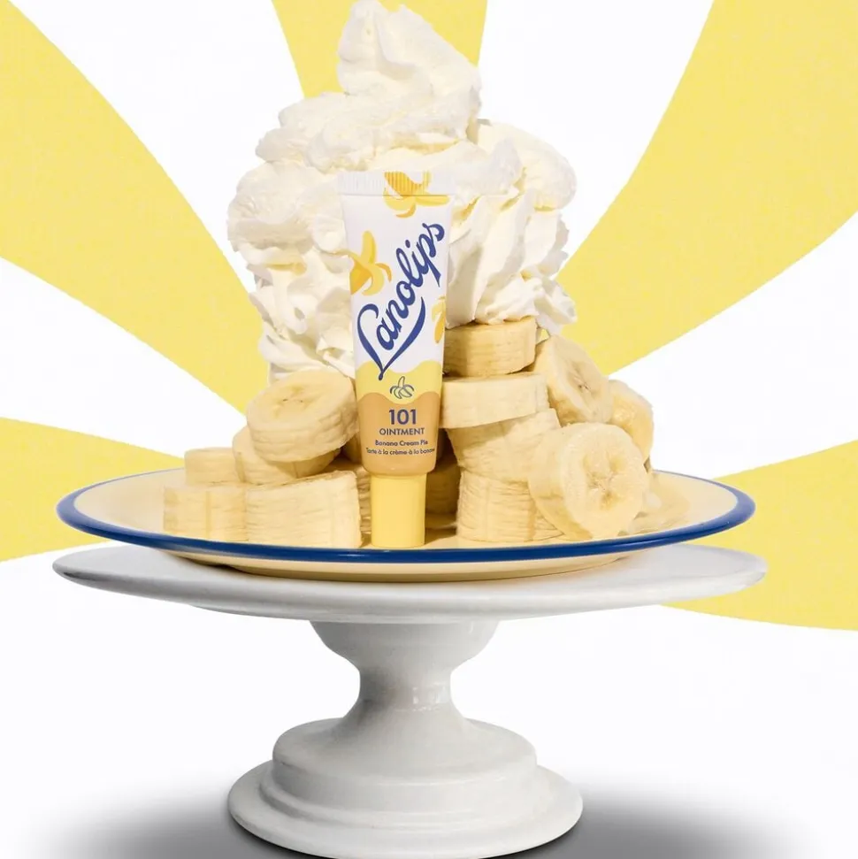 Tærte med banancreme - Balsam til læber og tør hud