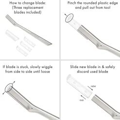 TWEEZERMAN Facial Razor