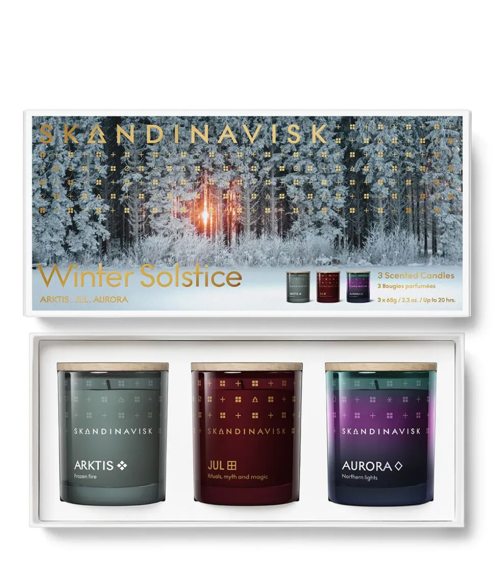 Winter Solstice Seasonal Candle Giftset 65g x 3