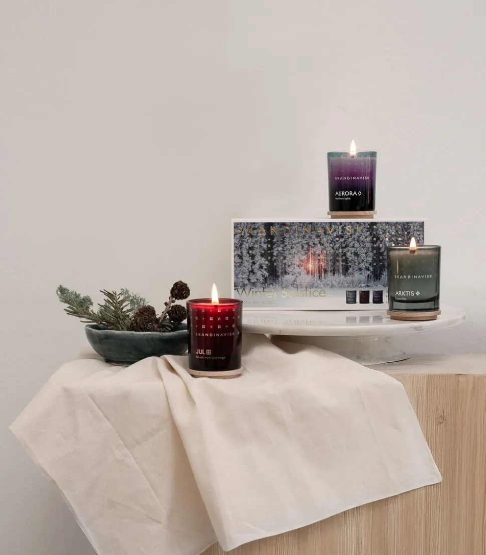 Winter Solstice Seasonal Candle Giftset 65g x 3